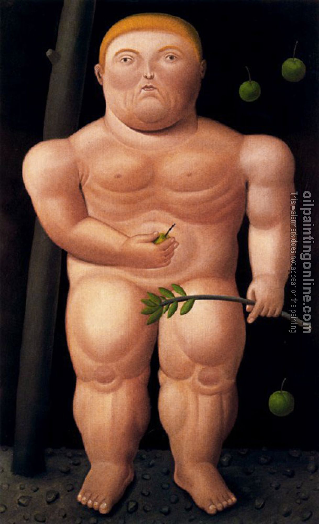 Botero, Fernando - Abstract oil painting.